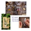 ARELENE 80Pcs Glassware Bottle Shape Frame Stickers for Scrapbooking Decorative Decals Paper Planner Junk Journal Supplies. 