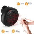 900W 220V Mini Portable Plug-in Electric Wall-outlet Space Heater Fan Remote. 
