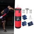 PU Punching Bag with Chain Hanging Unfilled Bag for Home Gym Karate.
