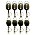 Black Plastic Slide Chest Pocket Clip ID Tag Name Identity Badge Holder Reel Working Permit Case Staff Employee Pass Work Card. 