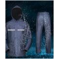 100% Water Proof High Quality Rain Coat With Trousers- XL size. 
