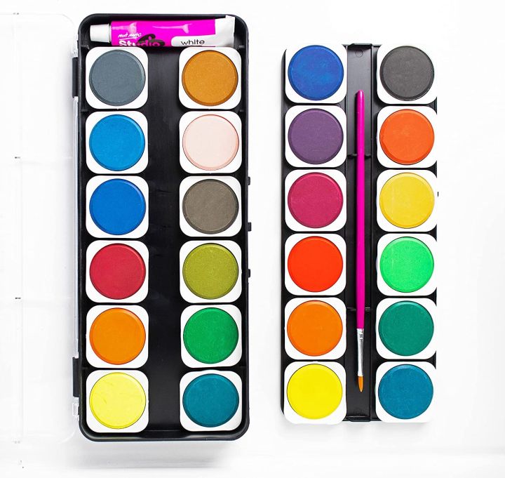 Mont%20Marte%20Watercolour%20Paint%20Set%2026%20Pcs%20High%20Quality%20Deep%20Coloured%20Pigments%20With%20Brush%20And%20White%20Paint%20Included%20-%20Image%203