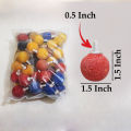 Aquarium Air Bubble Stone (2 Pieces to 50 Pieces) - Round Shape Medium Size (1.5 Inch) Multicolor Oxygen Bubble Stones for Freshwater/Saltwater Tanks. 