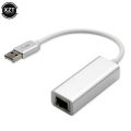 10/100Mbps USB 2.0 to RJ45 Lan Ethernet Adapter Free Driver Network Card Aluminum Alloy for Windows PC Macbook.