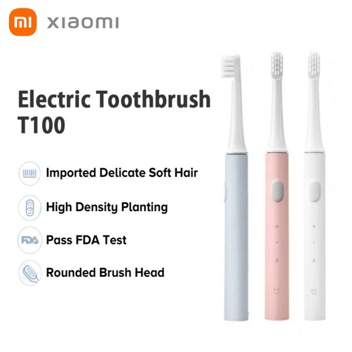Xiaomi Mijia T100 Sonic Electric Toothbrush USB Rechargeable Toothbrush IPX7 Waterproof Ultrasonic Automatic Tooth Brush