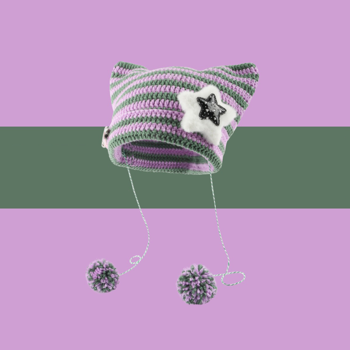 Pointed%20Pullover%20Hat%20Knitted%20Wool%20Hat%20Trendy%20Skullies%20Cute%20Cat%20Ears%20Hat%20Y2K%20Fashion%20Striped%20Beanie%20Hat%20-%20Image%202
