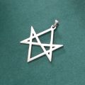 Dawapara Unicursal Hexagram Stainless Steel Pendants for Necklace Keychain DIY Jewelry Making Religious Symbol Thelema Pendant. 