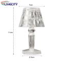 Cordless Table Lamp Sparkling Crystal Led Desk Lamp Energy-saving Portable Bedside Light with 3 Colors for Parties Decor Battery Powered less Than Night Light.