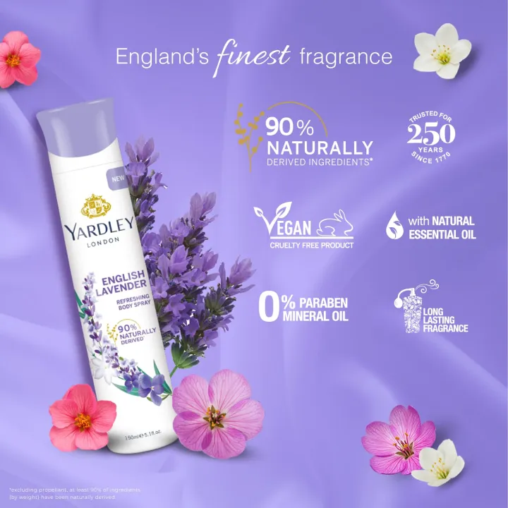 Yardley%20London%20English%20Lavender%20Refreshing%20Deodorant%20Body%20Spray%20For%20Women,%20150ml%20-%20Image%204
