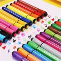 12/24 colors set AIHAO Colored pen colored seal stamp washable markers seal watercolor pen thick head brush drawing pen tool set students children stationery gift. 