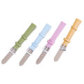 12mm plain weave PU leather strap watchband new candy colors watch straps GJCUTE. 