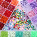 1 Set/Box Multicolor Rice Beads and Tube Beads For DIY Jewelry Making. 