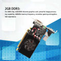 Computer Graphics Card, PCI Express X16 3.0 64bit 2GB DDR3 HD Multimedia Interface Graphics Card Integrated with 2 Bracket for Desktop. 