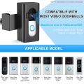 Anti theft doorbell holder is easy to install and compatible with multiple models - black. 