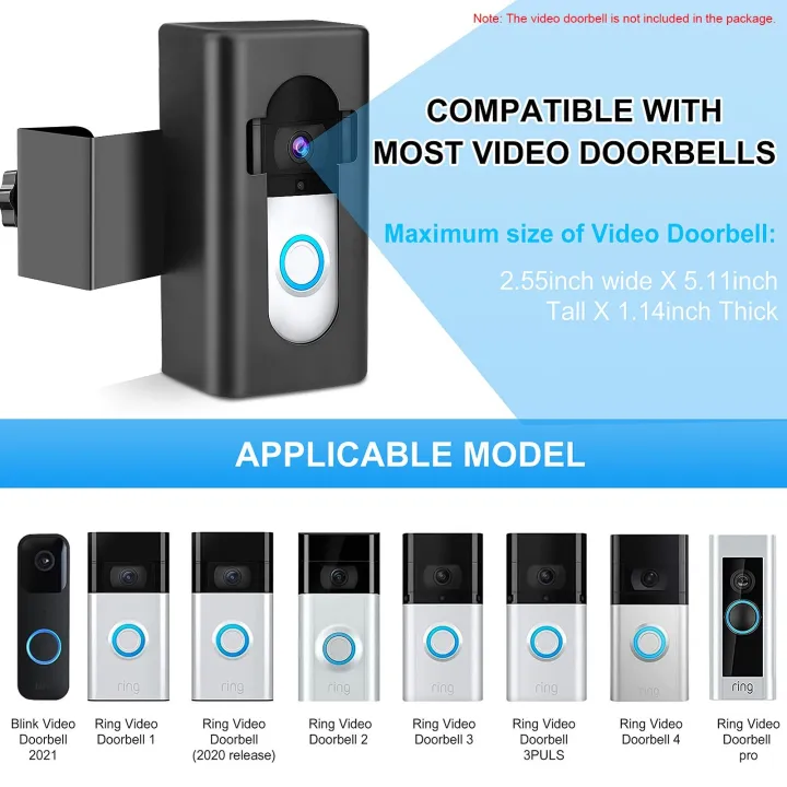 Anti%20theft%20doorbell%20holder%20is%20easy%20to%20install%20and%20compatible%20with%20multiple%20models%20-%20black%20-%20Image%202
