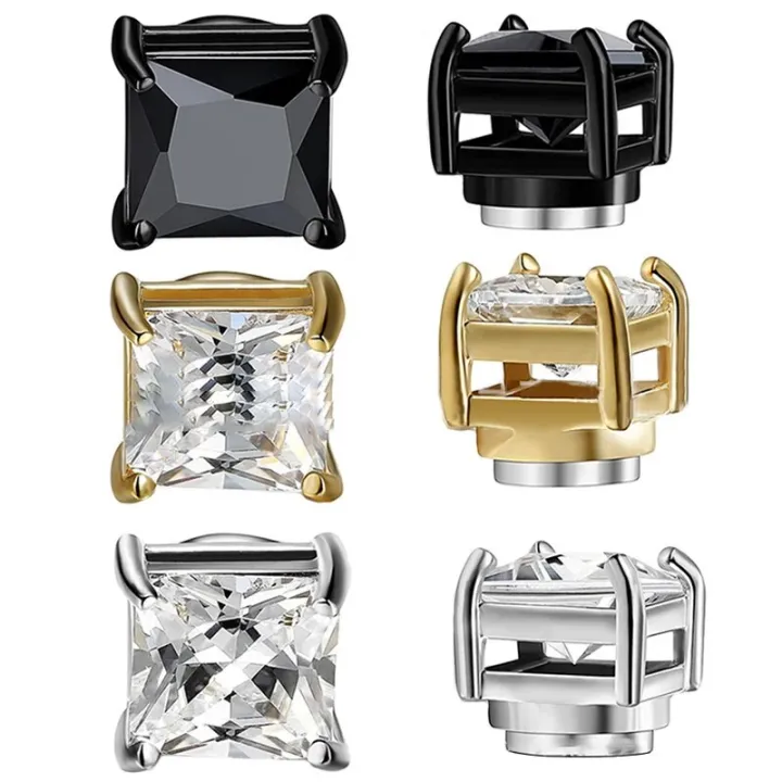 1%20Pair%20Punk%20Mens%20Crystal%20Zircon%20Strong%20Magnet%20Magnetic%20Ear%20Stud%20Non%20Piercing%20korean%20Earrings%20Anti%20Allergic%20Body%20Jewelry%20Gift%20-%20Image%204