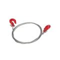 1: 10 RC Crawler Accessories Metal Trailer Wire Rope Tow Rope with Hooks for RC Car 1/10 D90 Axial SCX10 Truck RC Car Parts.