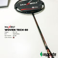 Malaysia Imported MAXBOLT WOVEN TECH 60 Unstrung Badminton Smash Racket Bat. 