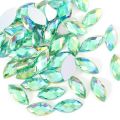 100pcs Glitter Acrylic Horse Eye Non Hotfix Rhinestones Nails Crystals Beads Strass стразы for платье vestidos Dress Nail Art. 