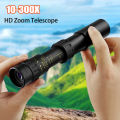 10-300x40 Telescope Zoom Portable Powerful Binoculars, With Tripod And Mobile Phone Bracket, Camping Travel Remote Monocular New. 