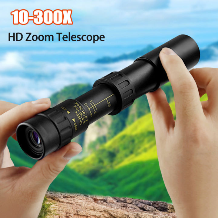 10-300x40 Telescope Zoom Portable Powerful Binoculars, With Tripod And Mobile Phone Bracket, Camping Travel Remote Monocular New