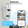 TAITAS 8MP 4K PTZ Wifi Camera Dual Lens Dual Screen Ai Human Detect Auto Tracking Wireless Outdoor Surveillance Camera iCSee.