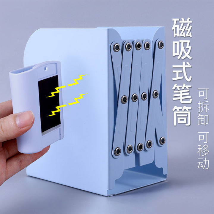 File%20Rack%20Desktop%20Bookshelf%20Retractable%20Book%20Stand%20Student%20Korean%20Style%20Book%20Stand%20Book%20Baffle%20High%20School%20Student%20Storage%20Metal%20-%20Image%203