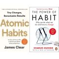 2 Book set (Atomic Habits + The Power Of Habit). 