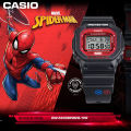 (Ready Stock) G-Shock x Spider-Man Men Watch Digital Sport Watch LED Display Water Resistant Shockproof and Waterproof World Time LED Auto Light Sports Square Wrist Watches DW-5600SPIDER-1PR.