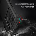 Quiberk for Infinix Hot 10s Phone Case Slide Camera Cover Kickstand Hard Shockproof Armor Back Casing. 