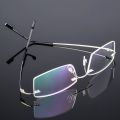 UVLAIK Flexible Alloy Titanium Glasses Frames Men Business Rimless Optical Frame Eye glasses Women Myopia Prescription Spectacle. 