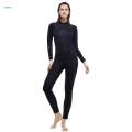 Diving Wetsuit Water Resistant Swimming Costume Thermal Full suits Swimsuits for S Female Black.