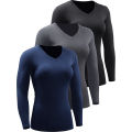 Women's Compression Shirts Long Sleeve Yoga Athletic Running T Shirt.