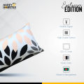 Exclusive Cushion Cover, Peach, Black, Ash (20"x12"), 1 Pcs. 