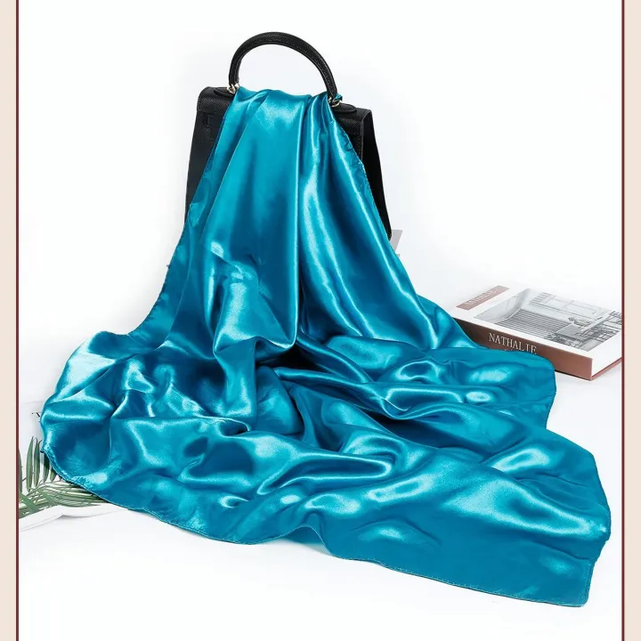 90*90cm%20Solid%20Color%20Satin%20Square%20Scarf%20Fashion%20Beach%20Women%20Head%20Wrap%20Spring%20Summer%20Shawl%20Ladies%20Foulard%20Bandanna%20Muffler%20Hijab%20-%20Image%207