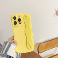 Sroof Case For Samsung S8 S9 S10 S20 S21 S22 S23 S24 P1us S20 FE S20E S21 FE S23 FE S20 S21 S22 S23 S24 U1tra New minimalist and fresh solid color liquid wave wrist strap phone case back cover.