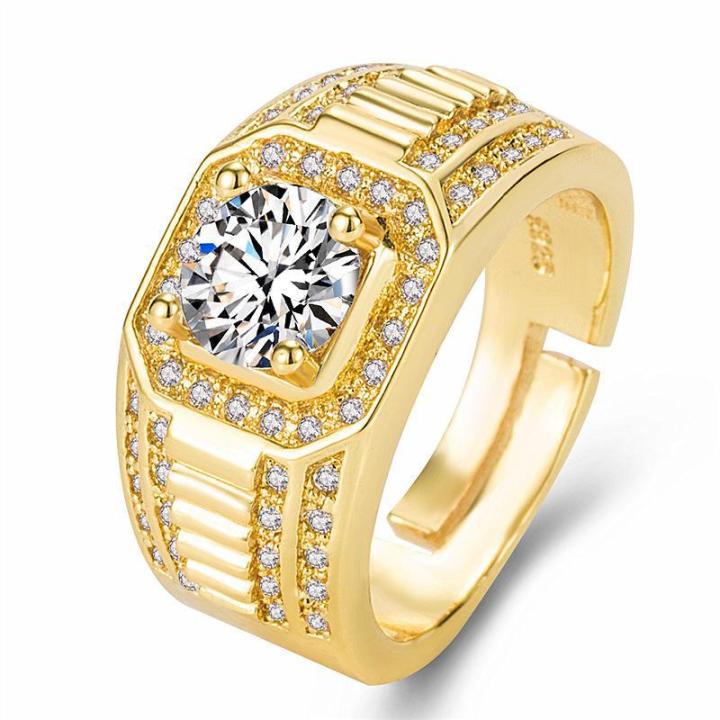 Stalls%20supply%20yellow%20gold-plated%20domineering%20full%20diamond%20rings%20diamond%20rings,%20business%20men's%20rings,%20color-retaining%20double%20row%20diamond%20engagement%20rings%20-%20Image%205