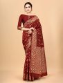 Latest & Exclusive Luxury Stylish Glorious Design Saree With Gorgeous Blouse Piece For Woman – 78.