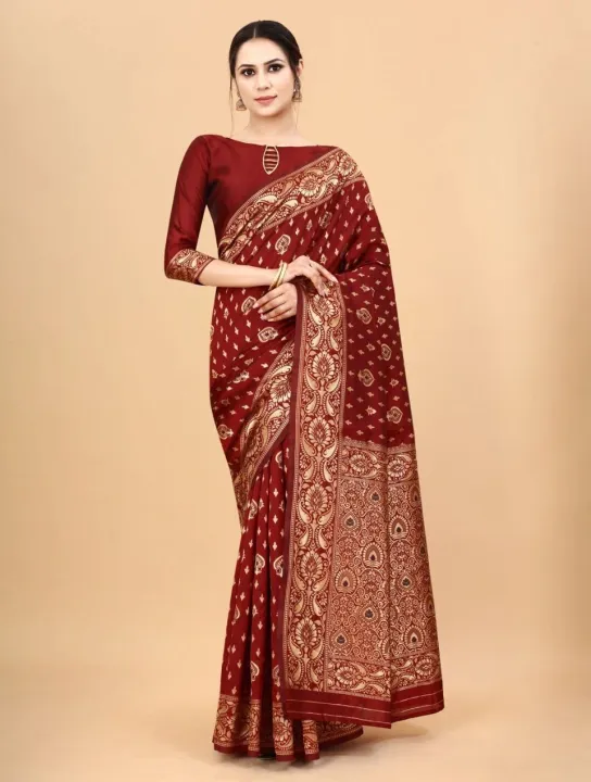 Latest%20&%20Exclusive%20Luxury%20Stylish%20Glorious%20Design%20Saree%20With%20Gorgeous%20Blouse%20Piece%20For%20Woman%20%E2%80%93%2078%20-%20Image%202