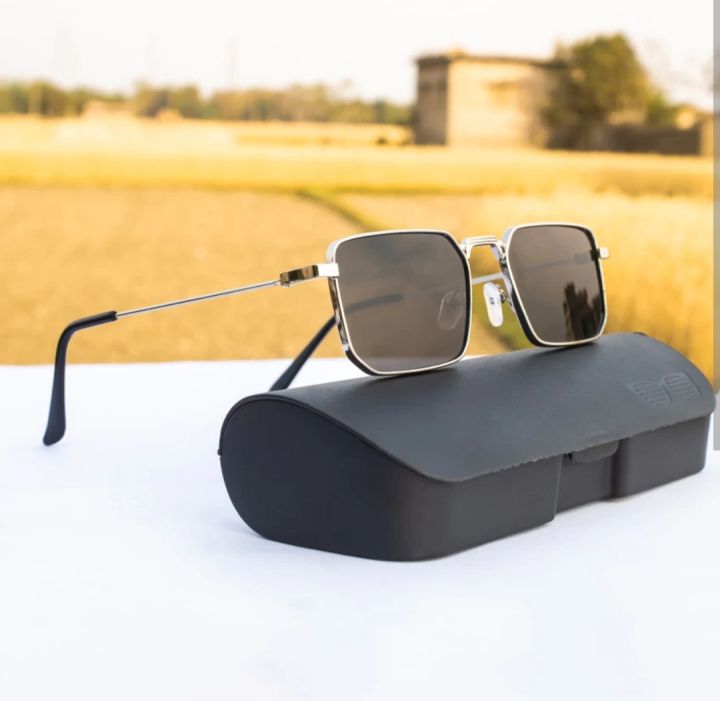 Square Metal Frame Sunglasses