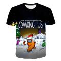 Boys Girls Cartoon Print T-shirts Kids Among us T Shirt For Boys Children Summer Short Sleeve Hip Hop T-shirt Game Tops Clothing.