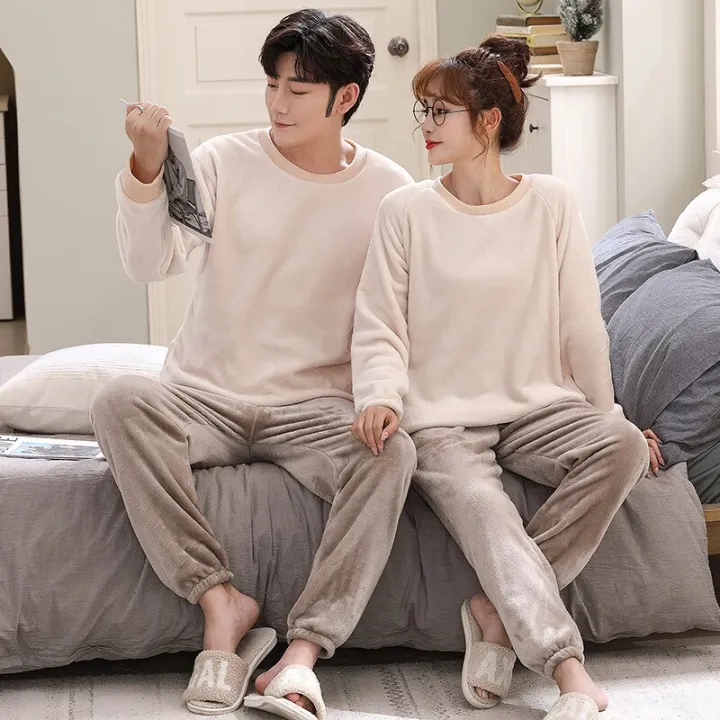 Autumn%20Winter%20Pajama%20Sets%20Pyjamas%20Women%20Cartoon%20Cute%20Home%20Wear%20Men%20Pijama%20Clothes%20Flannel%20Sleepwear%20Dinosaur%20Couple%20Sleepwear%20-%20Image%202