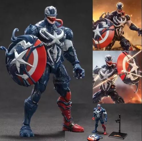 Marvel Venom Captain America Action Figure Collection Toy Gift