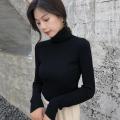 Full Sleeve Cotton High Neck for Women - Black.