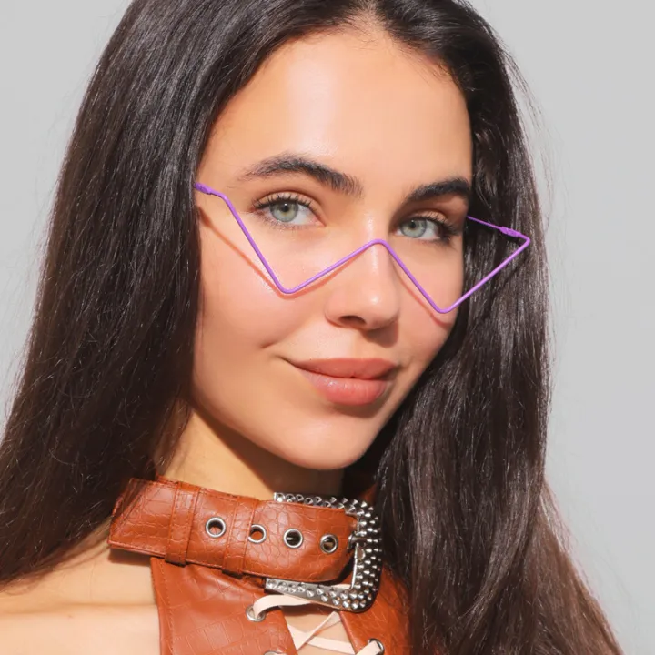 Personality%20no%20sheet%20metal%20inlaid%20diamond%20glasses%20female%20tide%20European%20and%20American%20ins%20style%20half%20frame%20street%20shot%20V-shaped%20decorative%20frame%20male%20s2057%20-%20Image%208