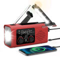 2024 NEW Solar Hand Crank Radio Mini Portable USB Charging 2000Mah Power Bank Emergency LED Flashlight AM/FM Weather Radio. 