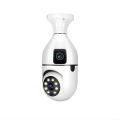 V380 SQ002 3 MP WiFi Bulb Camera – 360° Panoramic View Smart IP Security Camera, Colour Night Vision, Two-Way Audio & Motion Detection – E27 Socket. 