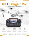 FLH E88 Mini Portable Drone HD Aerial Photography Smart Hover Helicopter 360° Flip Remote Control Quadcopter Toy RC Dron For Kids. 