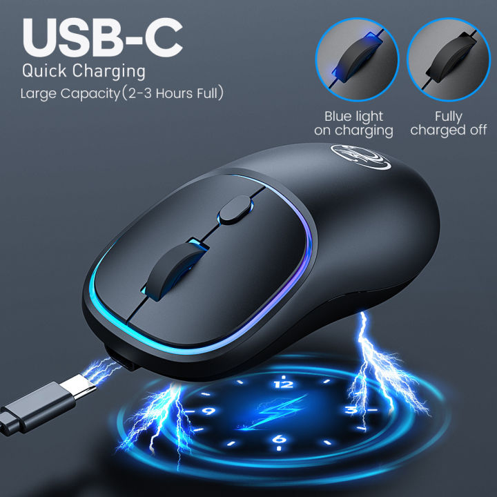 iMICE%20new%20factory%20direct%20supply%207-color%20luminous%20rechargeable%20Bluetooth%20dual-mode%20silent%20wireless%20mouse%20TYPE-C%20interface%20-%20Image%203