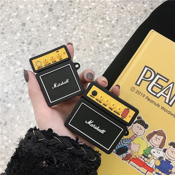 Marshall Audio Case Stereo AirPods Pro Case airpods 1 2 Cartoon Silicone Soft Shell Apple Headphone Case